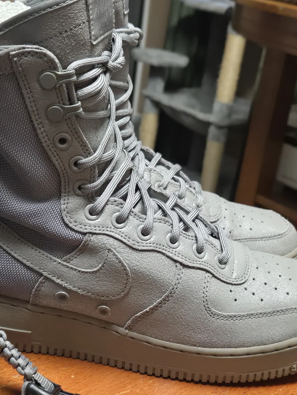 Nike Men's Special Fields High-Top Tactical Boot in Gray